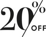 20 off negro