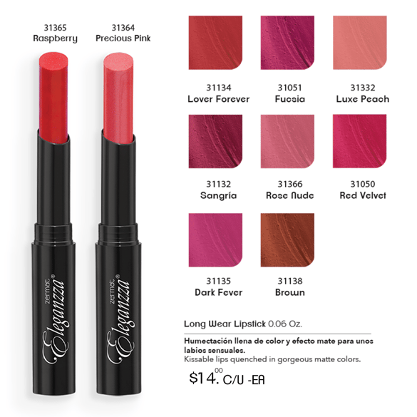 Eleganzza long wear lipstic CP