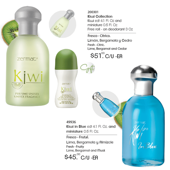 Kiwi edt & Kiwi Blue CP