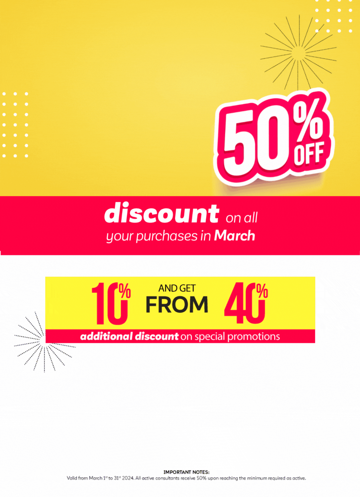 50% off ing